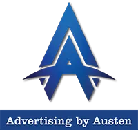 ABA-Logo-Vertical-Footer SO Services - Blue stylized letter "A" logo above the text "Advertising by Austen" highlights expert advertising on a blue background strip.